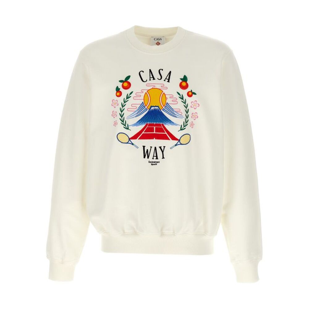 Casablanca White Cotton Men's Sweatshirt
